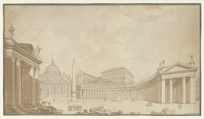 Vue de la place Saint-Pierre à Rome - Filippo Citaroni