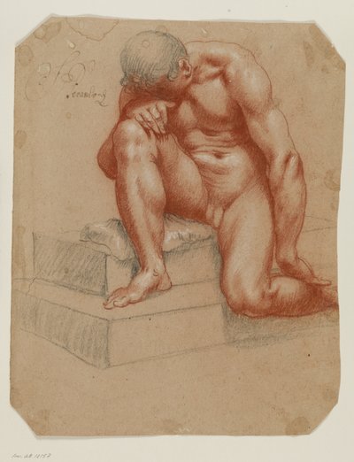 Nu masculin accroupi - Filippo Esegrenio