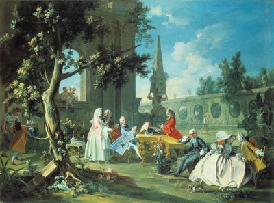 Concert dans un jardin, c.1750 - Filippo Falciatore