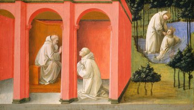 Saint Benoît ordonne à Saint Maur de secourir Saint Placide, vers 1445-1450 - Filippo Lippi