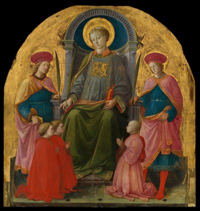 Saint Laurent en trône avec des saints et des donateurs, années 1440 - Filippo Lippi