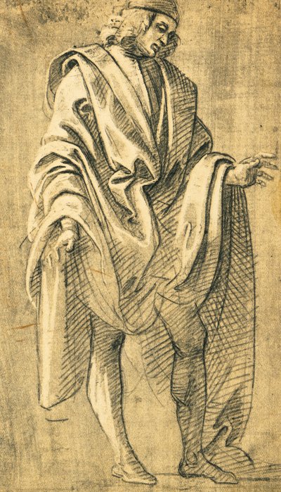Étude de figure masculine humaine, dessin au crayon de Filippo Lippi - Filippo Lippi