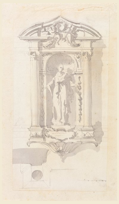 Niche avec une Statue d
