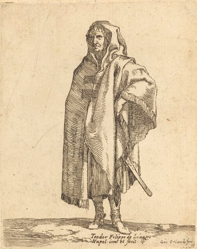 Soldat debout en long manteau - Filippo Napoletano