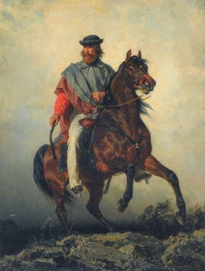 Garibaldi à cheval - Filippo Palizzi