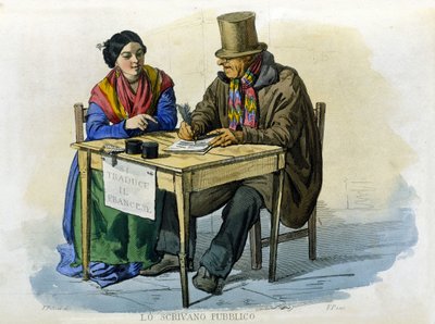 Petits métiers de la ville de Naples : l