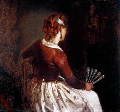 Femme au éventail. Portrait d