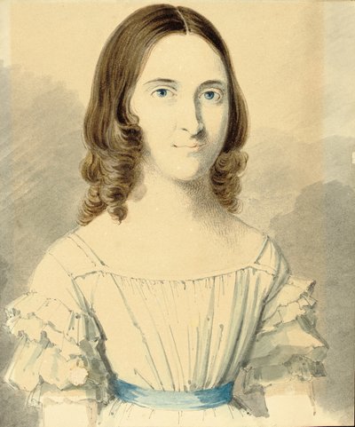 Portrait de Christina Georgina Rossetti - Filippo Pistrucci