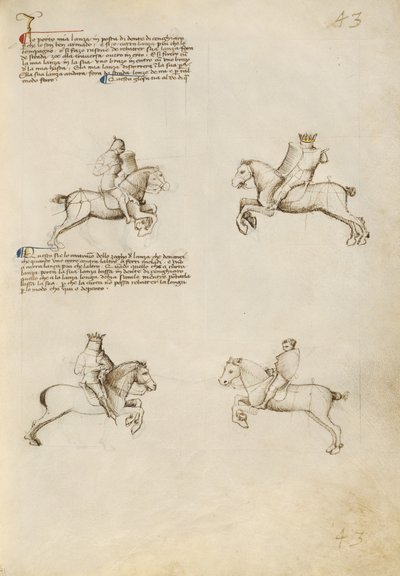 Combat équestre avec lance - Fiore Furlan dei Liberi da Premariacco
