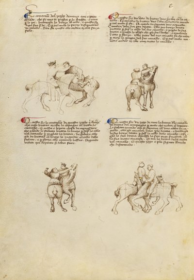 Combat équestre sans armes - Fiore Furlan dei Liberi da Premariacco