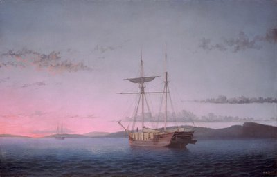 Goélettes de bois le soir sur la baie de Penobscot - Fitz Henry Lane