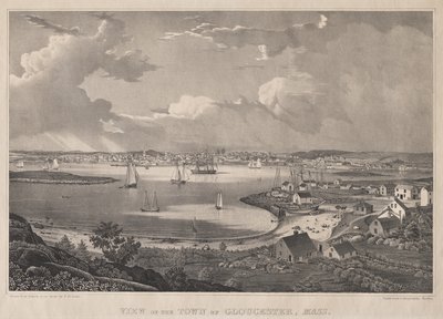 Vue de la ville de Gloucester, Mass. - Fitz Henry Lane