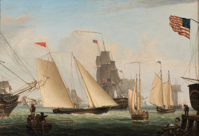 Yacht Northern Light dans le port de Boston - Fitz Henry Lane