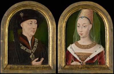 Philippe le Bon, duc de Bourgogne ; Isabelle de Bourbon ( ) - Flemish