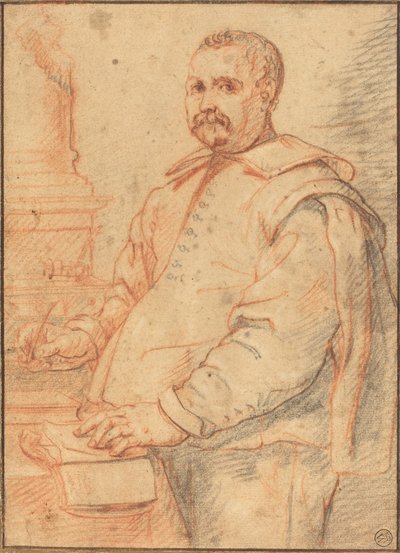Un érudit écrivant - Flemish 17th Century