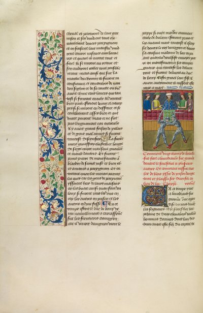 Un tournoi à Bordeaux, vers 1480-83 - Flemish School