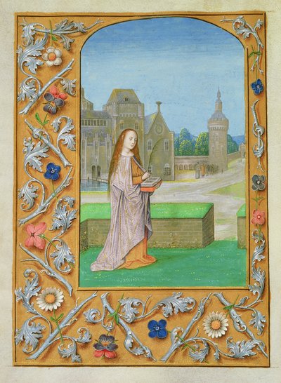 Sainte Barbe, des Heures de Hastings, c.1475-83 - Flemish School