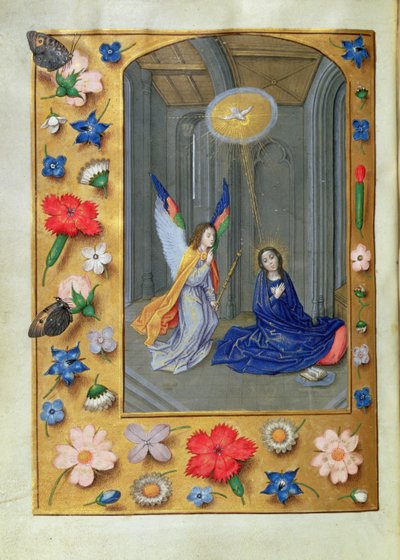 Annonciation, des Heures de Hastings, c.1475-83 - Flemish School