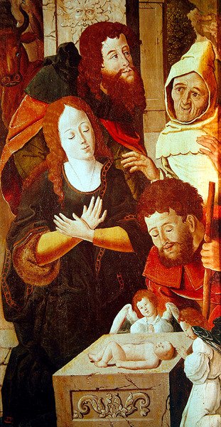 Adoration des Bergers, détail d