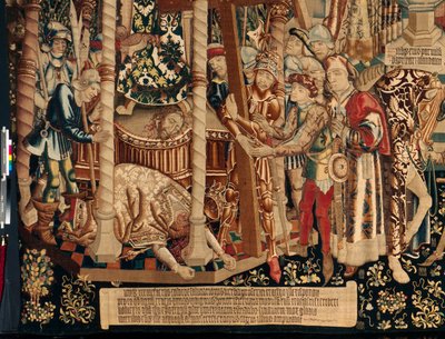 La Légende de la Sainte Croix (détail) - Flemish School