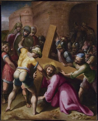 Le Christ sur le chemin du Calvaire - Flemish School