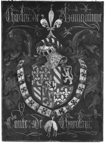 Blason de Charles de Bourgogne (1433-77) Comte de Charolais, 3e Chapitre de l