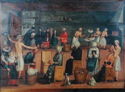 Décapitation et remplacement des têtes par des choux : cuisson des têtes et maquillage - Flemish School