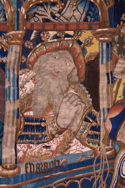 Tapisserie Flamande. Passage de la mer Rouge. Vers 1490. Détail. - Flemish School
