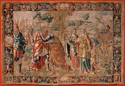 Rencontre entre Jacob et Ésaü (troisième tapisserie de la série) - Flemish School