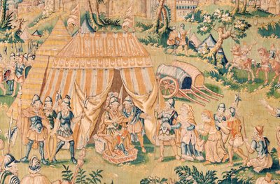 Judith devant Holopherne (cinquième tapisserie de la série) - Flemish School
