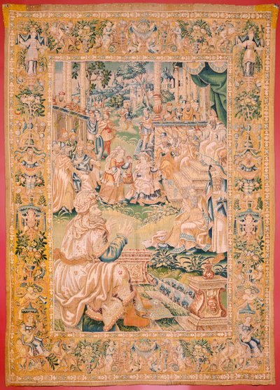 Tapisserie flamande. Série Le Livre de Judith. Retour à Béthulie. Huitième tapisserie de la série. Manufacture Pays-Bas, Bruxelles(?). Seconde moitié du XVIe siècle. Tissu Laine. Localisation Église Saint-Nicolas de Bari (musée) - Flemish School