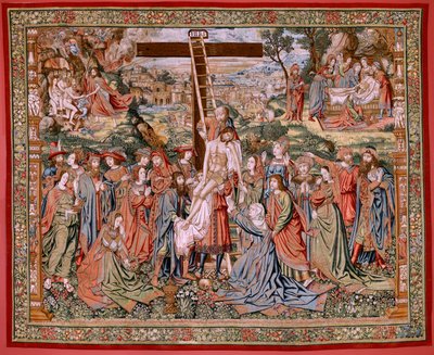 La Passion du Christ. La Descente de Croix (deuxième tapisserie de la série) - Flemish School