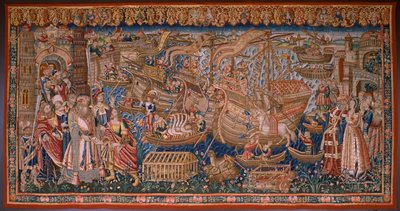 Tapisserie flamande. Série Les Portugais en Inde : L