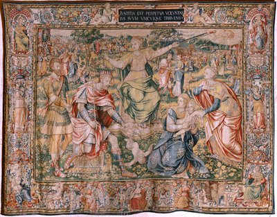 Les Sept Vertus. La Justice - Flemish School