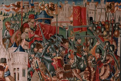 Tapisserie Flamande. Série Inconnue. Histoire romaine? Tarquin l