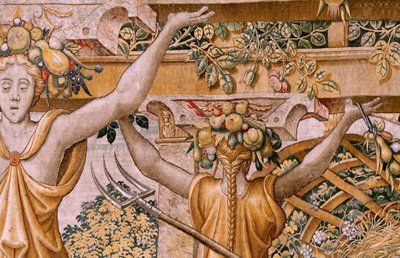 Série Vertumne et Pomone. No II Vertumne transformé en agriculteur - Flemish School