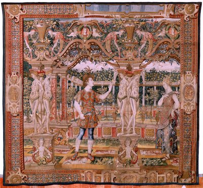 Vertumne transformé en tailleur de haies (quatrième tapisserie de la série) - Flemish School