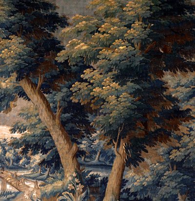 Tapisserie flamande. Verdure. Fin XVIIe-début XVIIIe siècle. Propriété de l