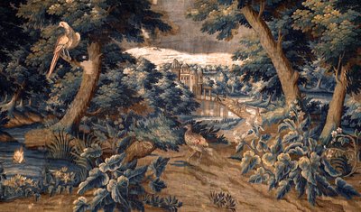Tapisserie flamande. Verdure. Fin XVIIe-début XVIIIe siècle. Propriété de l