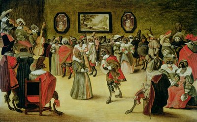 Singes et Chats à un Bal Masqué, 1632 - Flemish School