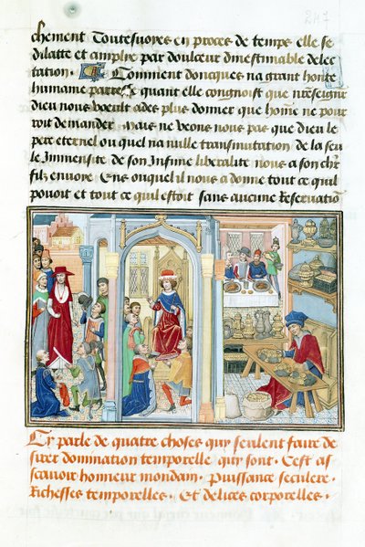 Ms 240 fol.247 Choses mondaines, de Le Miroir d