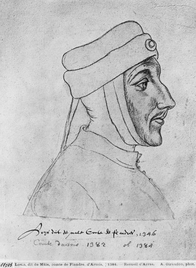 Ms 266 fol.54 Louis II de Flandre, également Louis III d