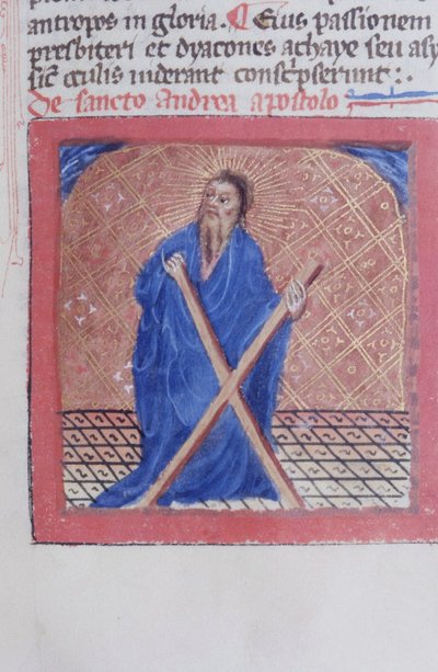 Ms Gen 1111 Page de la Legenda Aurea, Bruges, vers 1400-10 - Flemish School
