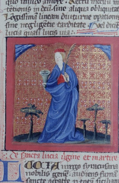 Page de la Legenda Aurea, Bruges, vers 1400-10 - Flemish School