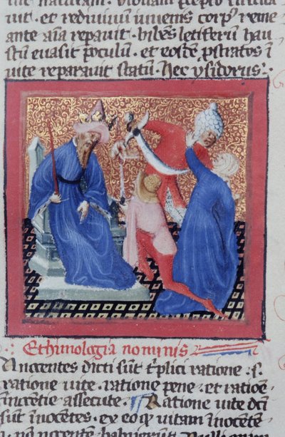 Page de la Legenda Aurea, Bruges, vers 1400-10 - Flemish School