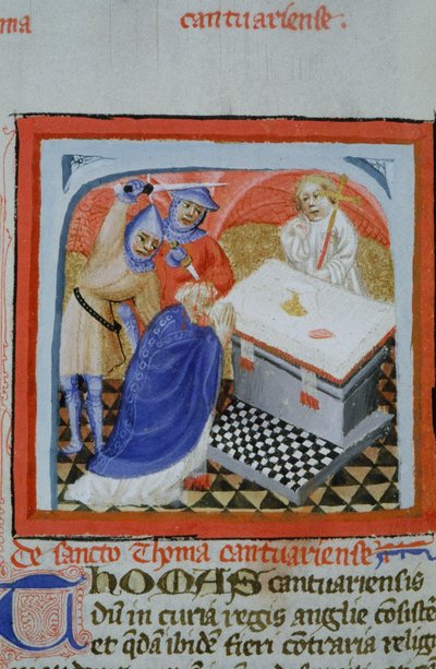 Page de la Legenda Aurea, Bruges, vers 1400-10 - Flemish School