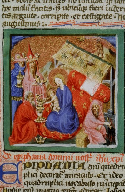 Page de la Legenda Aurea, Bruges, vers 1400-10 - Flemish School
