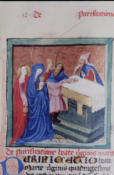 Page de la Legenda Aurea, Bruges, vers 1400-10 - Flemish School