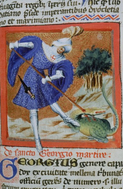 Page de la Legenda Aurea, Bruges, vers 1400-10 - Flemish School