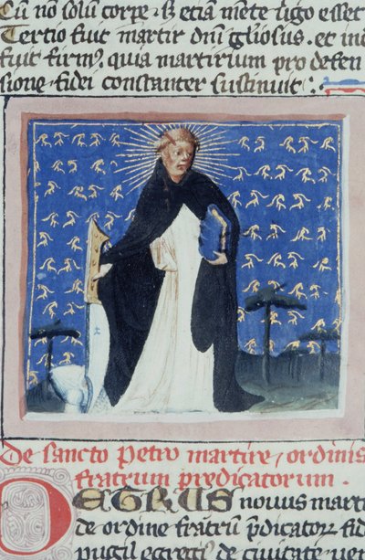 Page de la Legenda Aurea, Bruges, vers 1400-10 - Flemish School